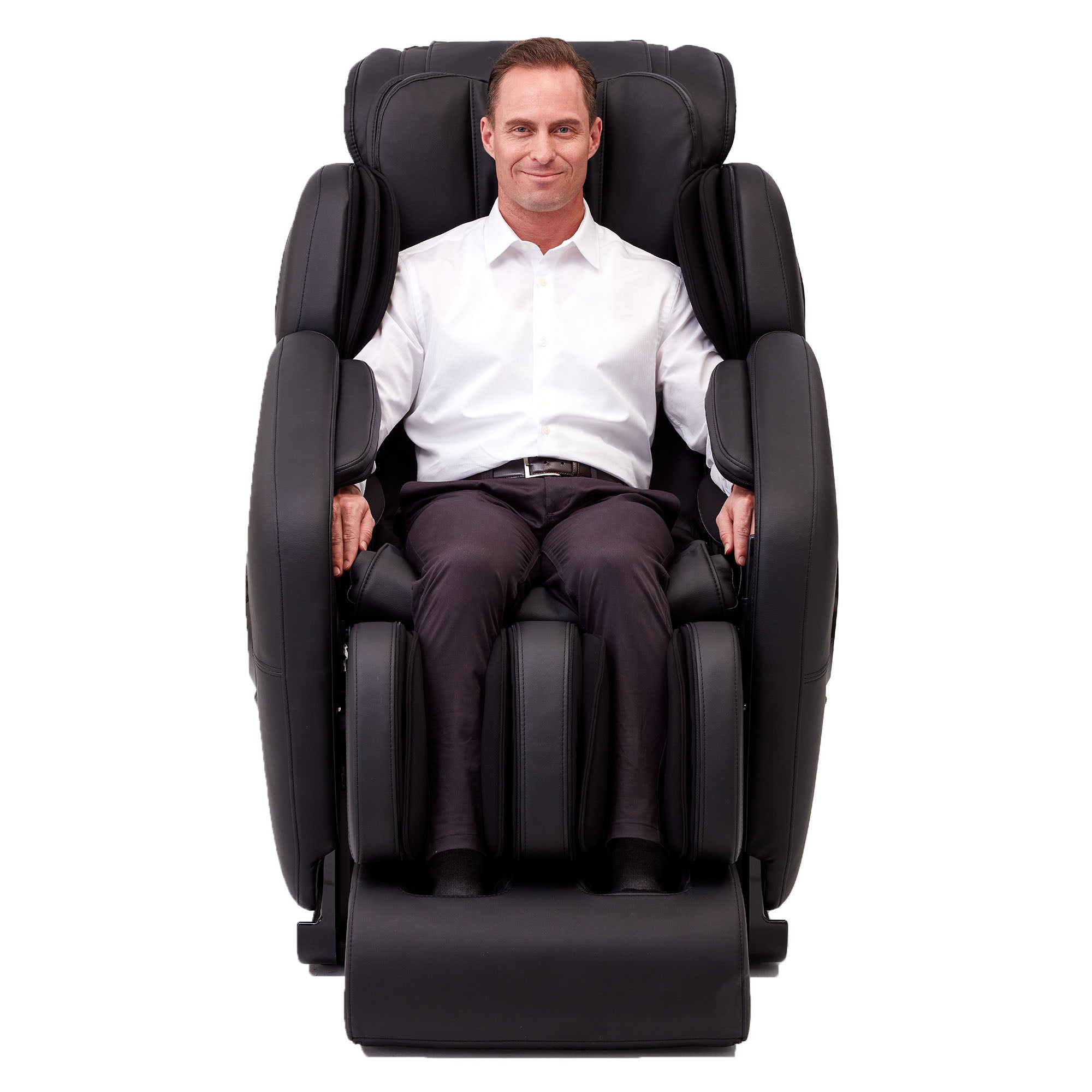 Jin Deluxe LTrack Massage Chair w/ Zero Gravity Brookstone