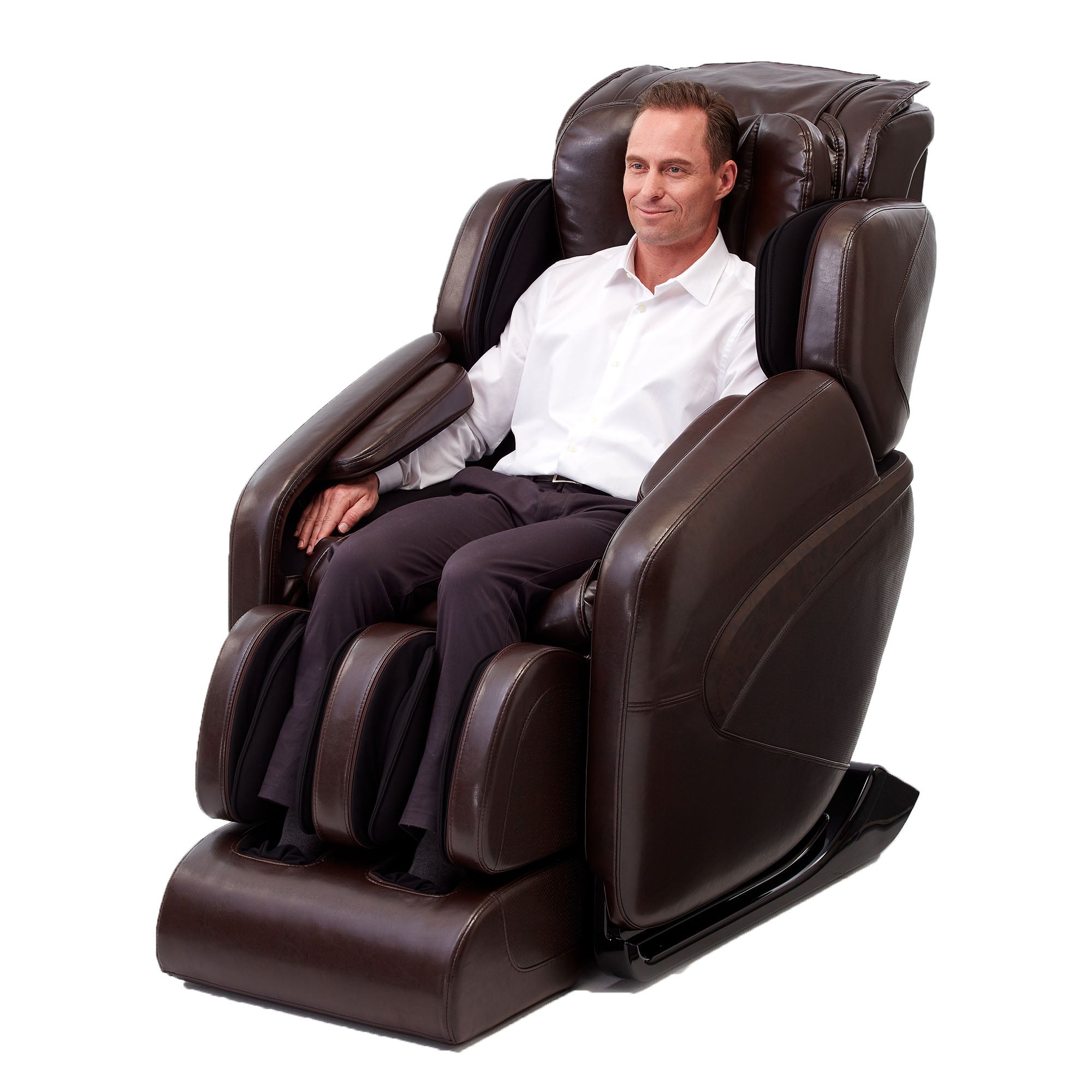 Jin Deluxe LTrack Massage Chair w/ Zero Gravity Brookstone