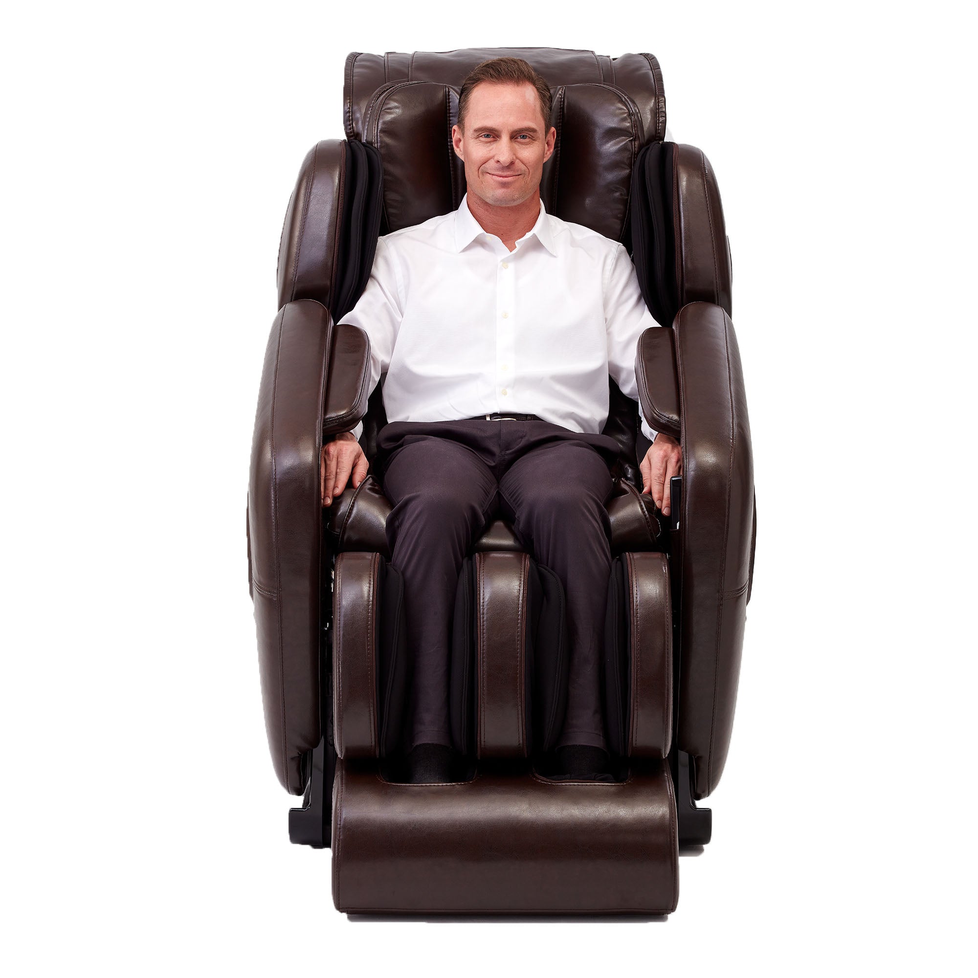 Jin Deluxe LTrack Massage Chair w/ Zero Gravity Brookstone