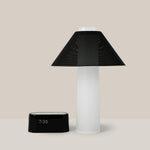 Black Lamp & White Clock