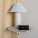 White Lamp & Black Clock