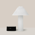 White Lamp & White Clock