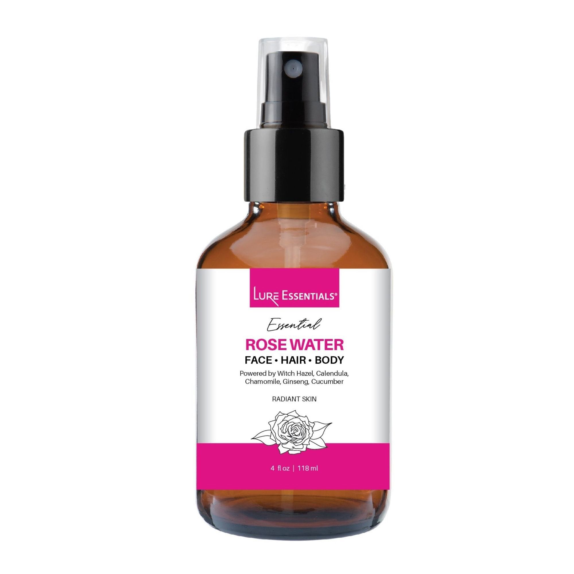 Organic Rose Water Face Toner Brookstone