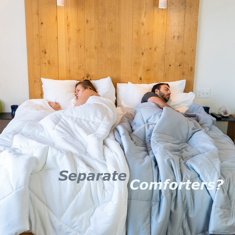 Separate blankets for couples hotsell