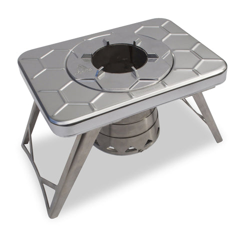Stove - Multi-Fuel (Wood and Gas) with Drawstring Bag | Brookstone