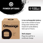Ottoman Foot Massager by Ottossage, Massaging Ottoman with Removable Lid