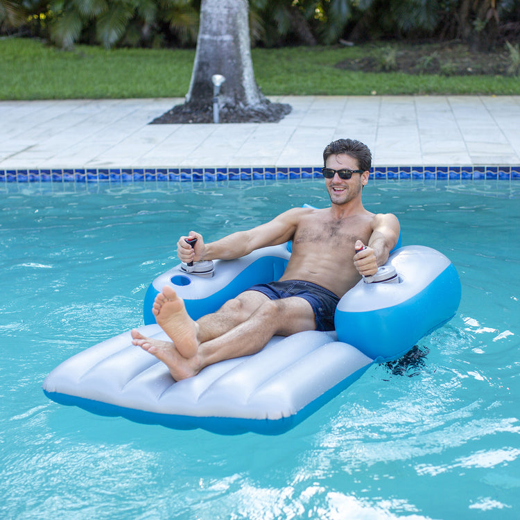 Splash Runner 2.5 Motorized Pool Lounger Brookstone