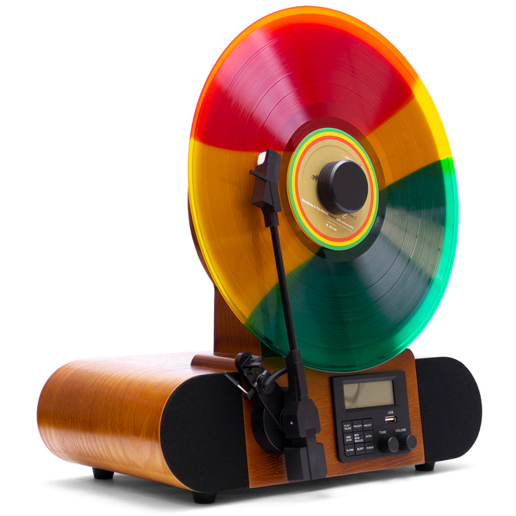Fuse Vert Vertical Vinyl Record Player with Bluetooth & FM Radio