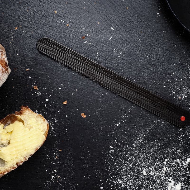 That! Spread That Serrated Warming Butter Knife Black