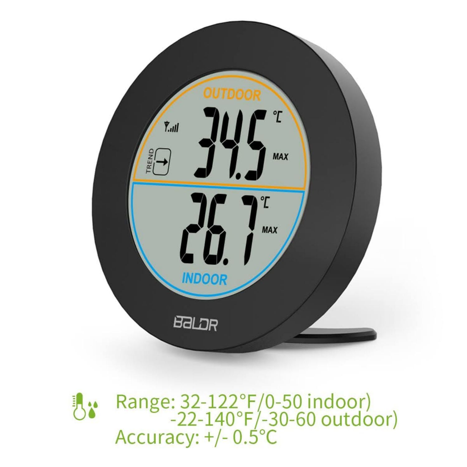 BALDR Indoor/Outdoor Wireless Thermometer Brookstone