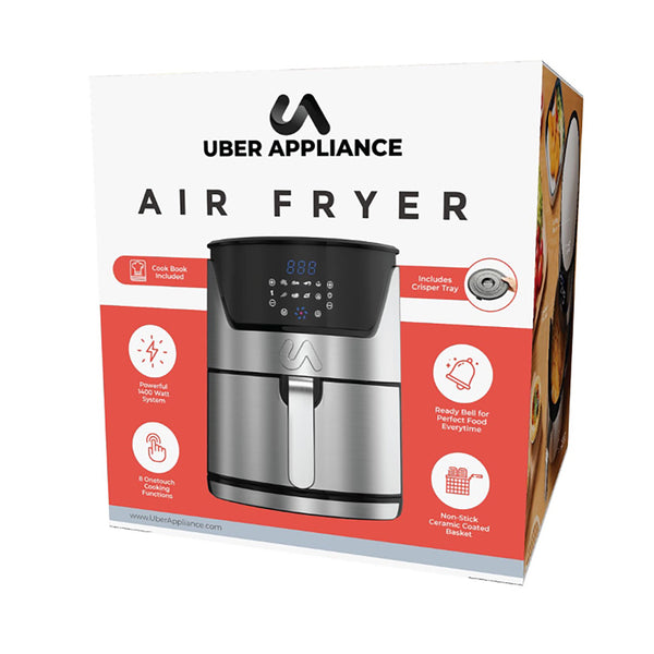 Best Air Fryer 2022  Uber Appliance Air Fryer XL 5Qt Stainless Steel