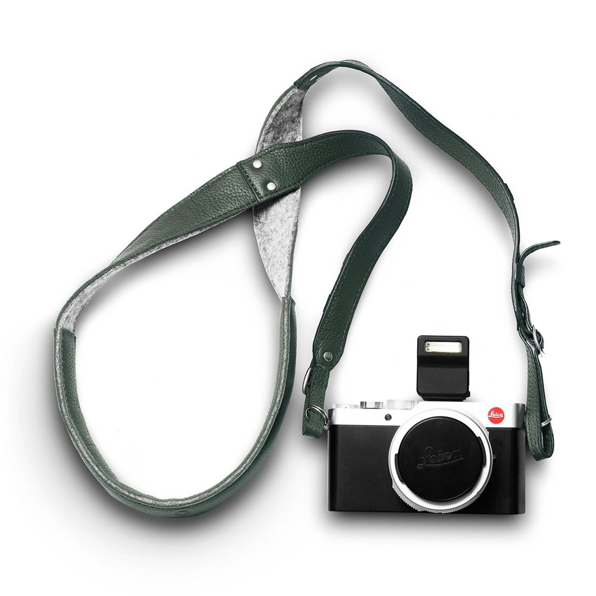Leather & Wool Camera Strap