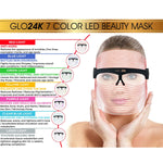GLO24K 7 Color LED Beauty Device - Face Mask