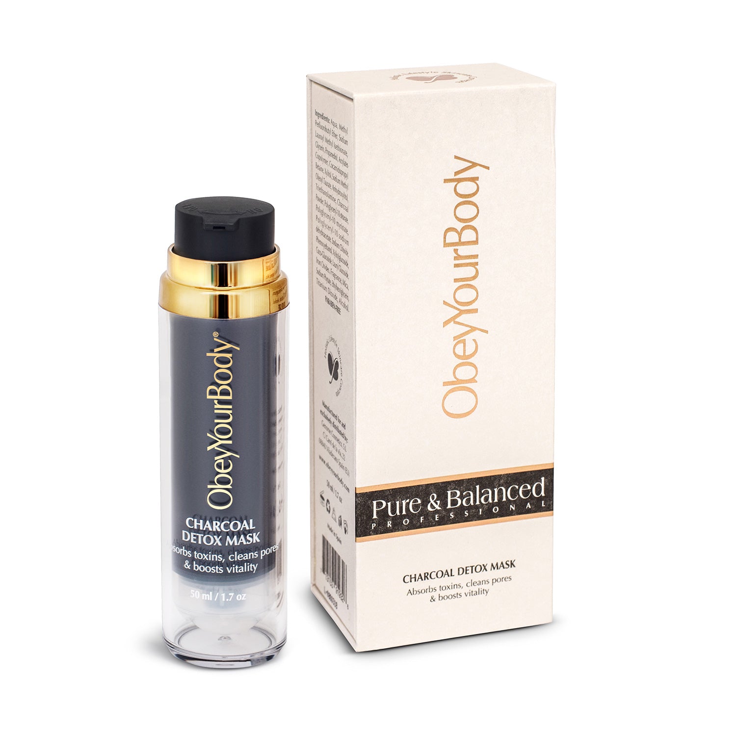 Obey Your Body Pure & Balanced Charcoal Detox Mask Brookstone