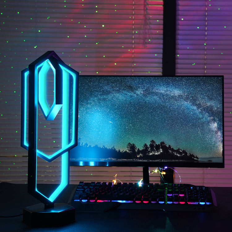 Polygon RGB Music Rhythm Atmosphere LED Lamp Brookstone