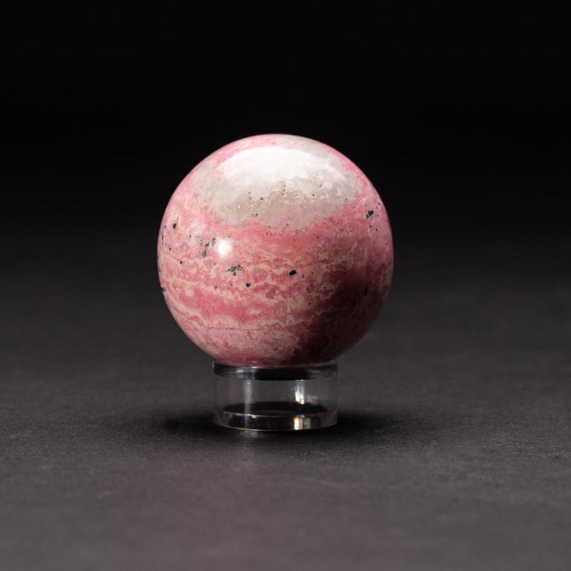 Polished Rhodonite Small Sphere from Peru (201.4 grams)